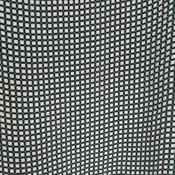 Worthington White & Black Geometric Patterned Lace Shoulder Sleeveless Blouse S - Picture 5 of 5